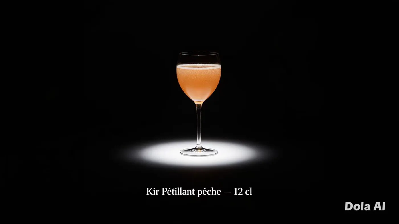 Kir pétillant pêche 12cl