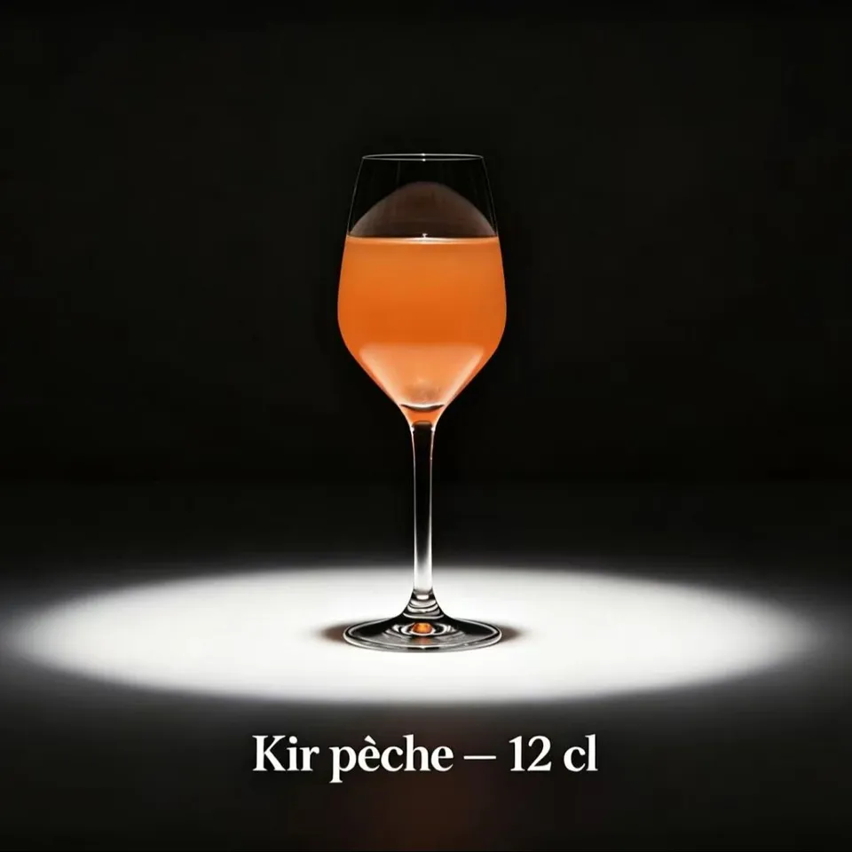Kir pêche 12cl