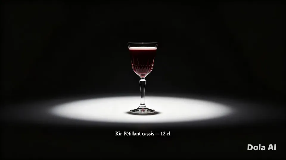Kir pétillant cassis 12cl